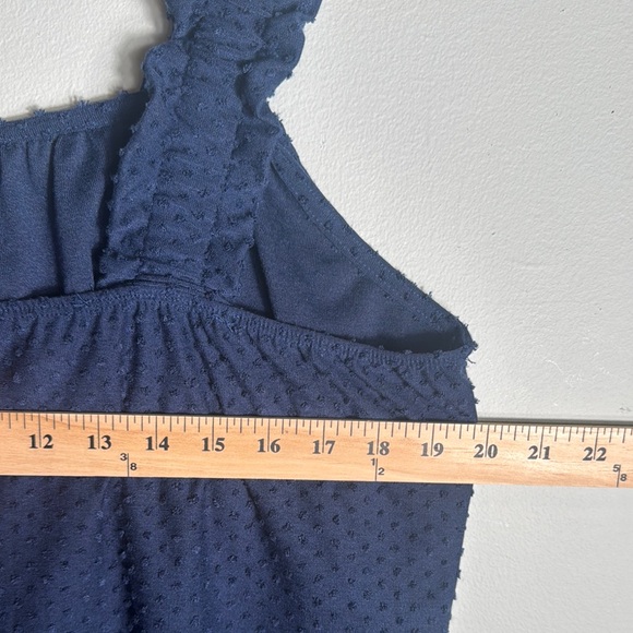 Source Unknown Blue Ruched Tank Top - Picture 6 of 6